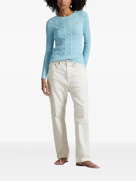 Căciulă Polo Ralph Lauren cu broderie tricotate de costum albastru