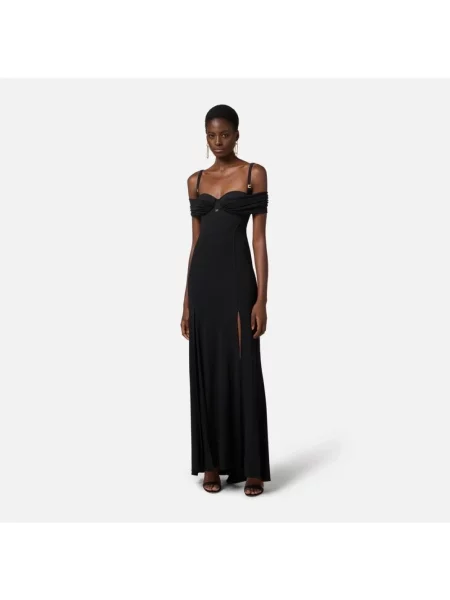 Sukienka maxi Elisabetta Franchi czarna