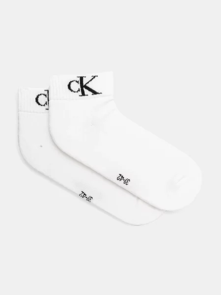 Calvin Klein Jeans ponožky s bavlnou bílé