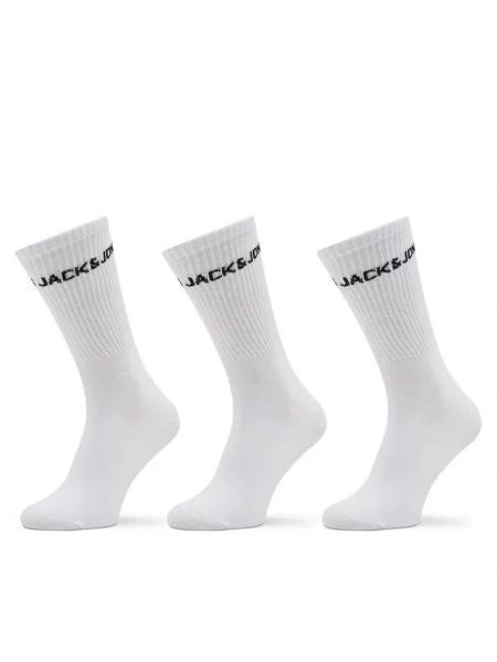 JACK & JONES Športne nogavice MELVIN črna bela