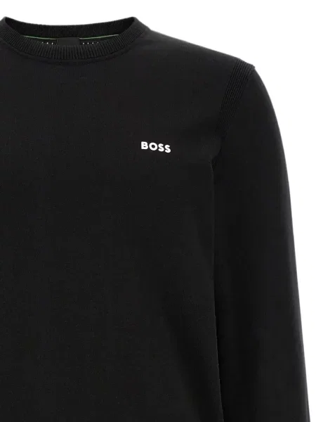 Tricou Boss cu autograf negru