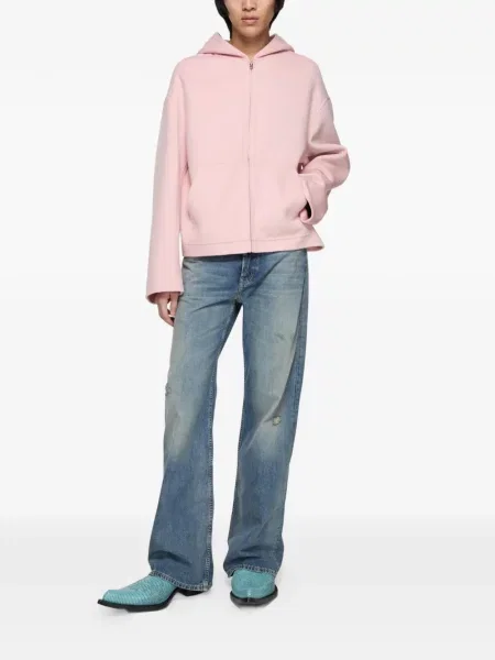 Blugi Acne Studios zdrențuiți albastru