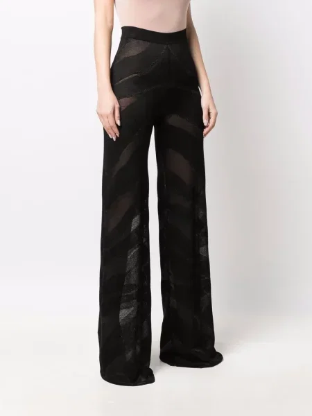 Pantaloni palazzo Just Cavalli negru