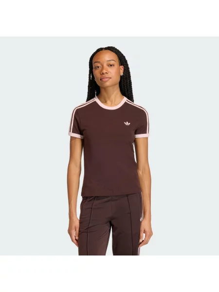 KOSZULKA 3 STRIPES SLIM różowa