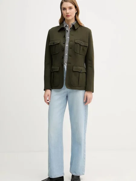 Піджак Polo Ralph Lauren однобортний однотонний зелений