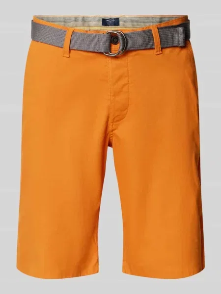 Szorty o kroju slim fit z Mcneal pomarańczowe