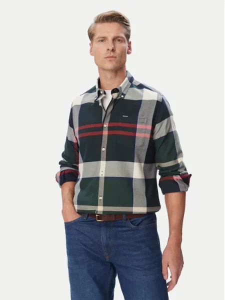 Barbour Ing Dunoon Tartan Sötétzöld Tailored Fit