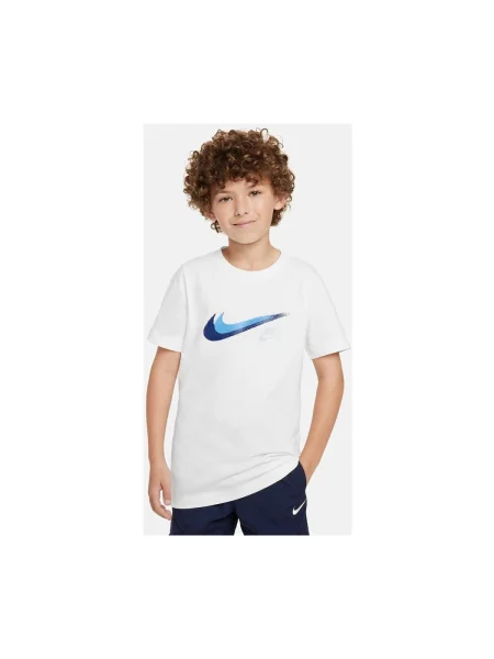 Tricou copii Nike alb