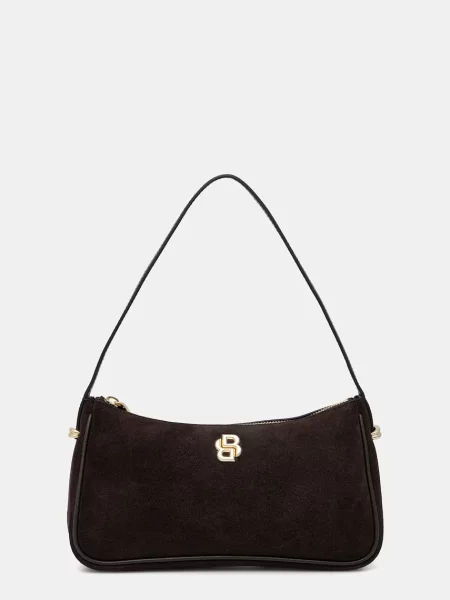 BOSS torebka skórzana BOSS BEYOND S SH.B U brązowa