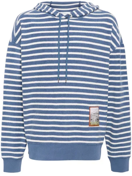 Hanorac cu glugă Maison Kitsune albastru
