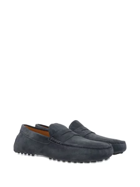 Pantofi loafer Tod's din piele de căprioară albastru