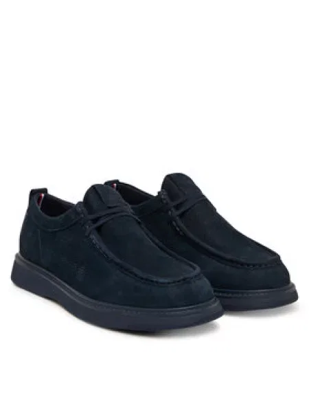 Cipele Tommy Hilfiger Comfort Nubuck Moc Toe Shoe Tamnoplava