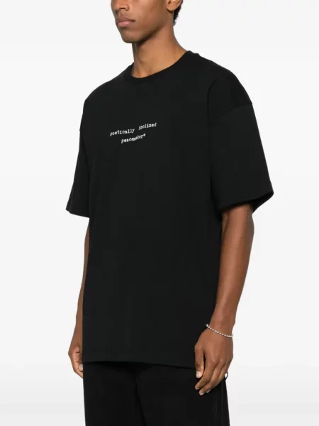 Tricou Oamc cu decolteu rotund negru