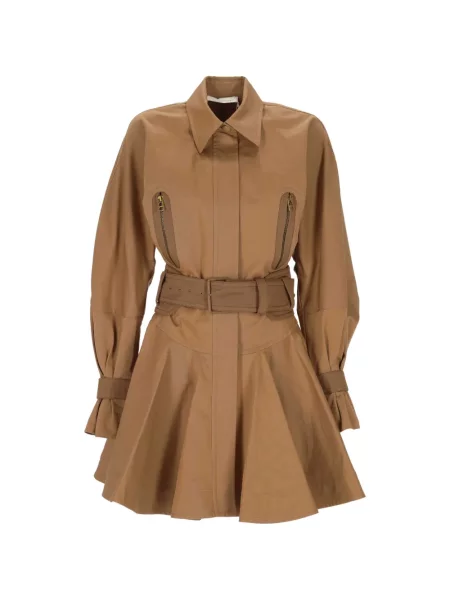 Cu centură rochie mini Zimmermann maro