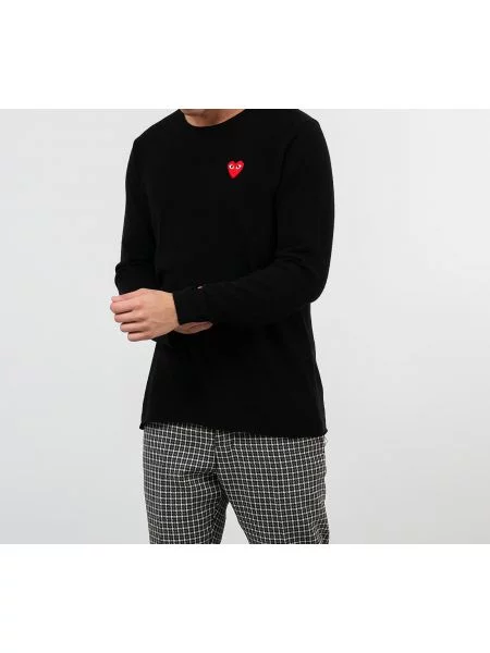 Pulover Comme des Garçons PLAY Knit Black XL negru