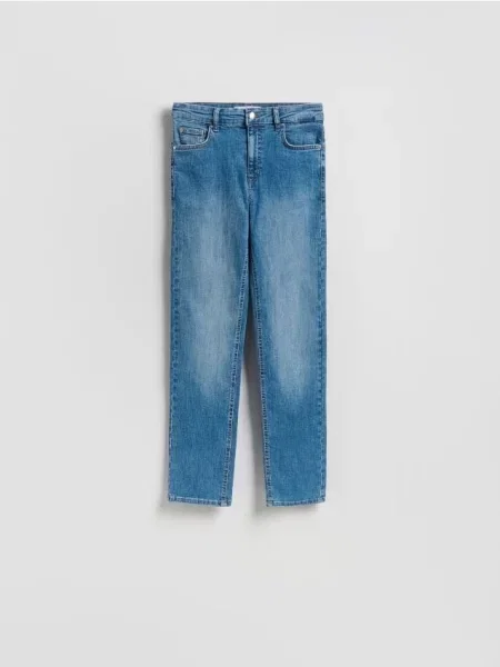 Reserved Blugi boyfriend albastru