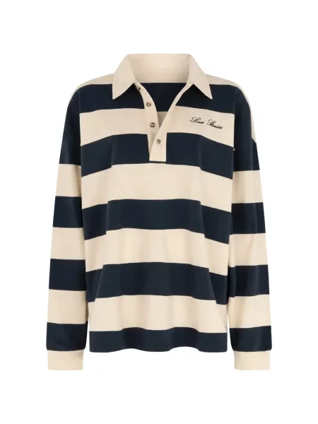 Lung tricou polo Love Stories albastru