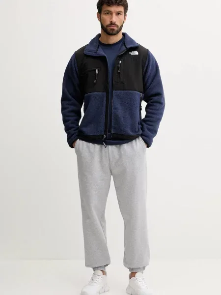 Retro jakna The North Face iz flisa modra