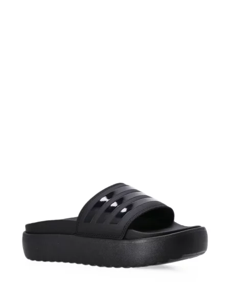 Sneakerși Adidas din piele cu platformă negru