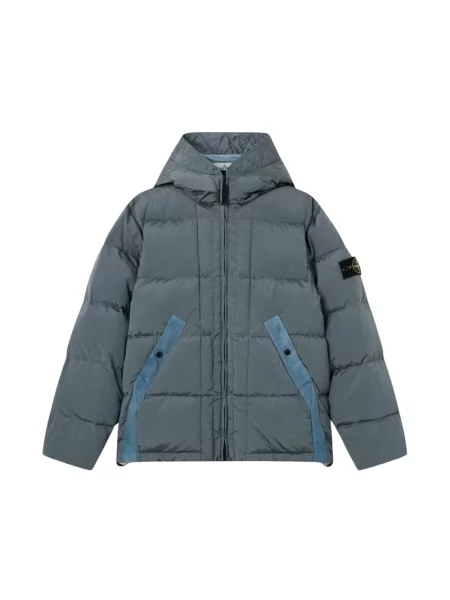 Kurtka puchowa Stone Island z kamieniami szara