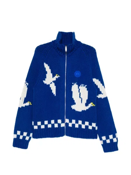 Πλεκτή ζακέτα Canada Goose μπλε