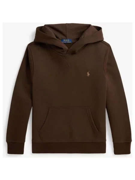 Bluza z kapturem junior Ralph Lauren felpa S brązowa