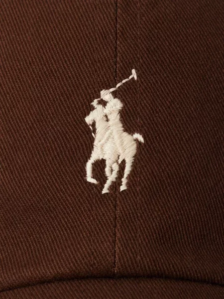 Geantă Polo Ralph Lauren din piele de căprioară cu autograf maro
