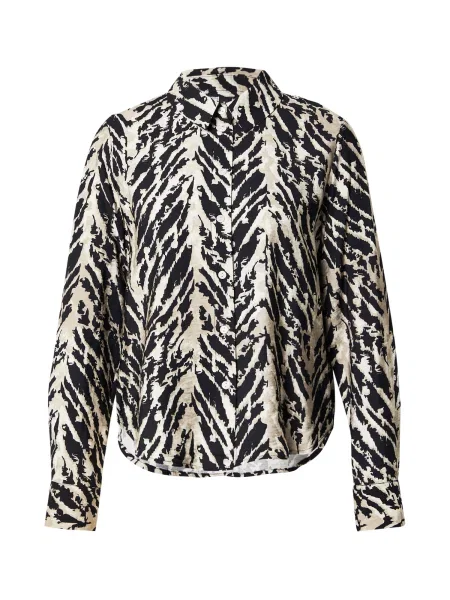 VERO MODA Bluză kitt / negru alb