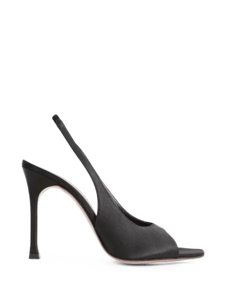 Pantofi cu toc Amina Muaddi slingback negru