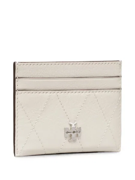 Matlasat portofel Tory Burch alb
