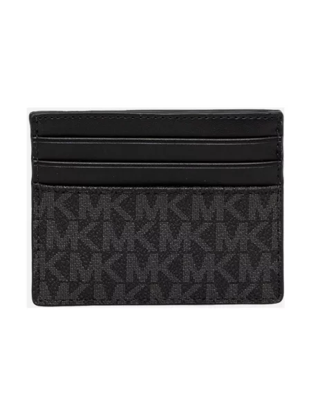Portfel z detal z logo model Greyson' Michael Kors czarny