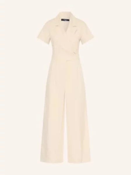 Weekend Max Mara Kombinezon Oblato Z Lnem beige beżowy