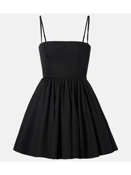 Sukienka Alaïa z gorsetem bez ramiączek garniturowa czarna