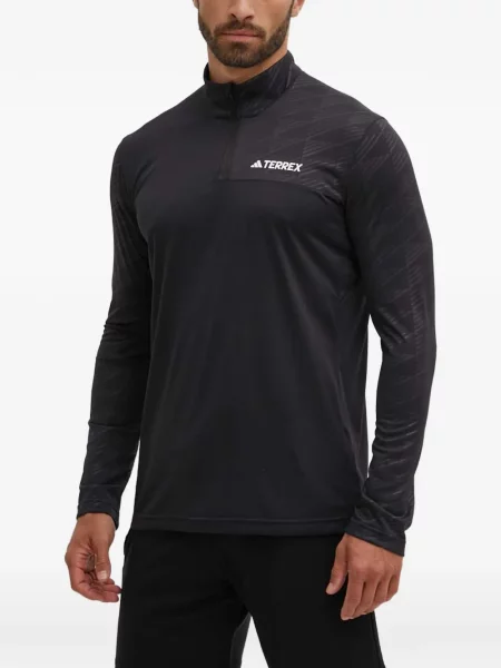 Pantaloni scurți Adidas alergare cu decolteu rotund plasă negru