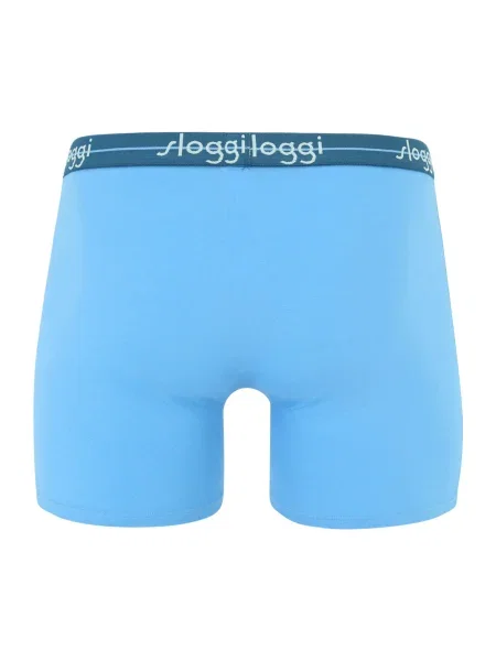 SLOGGI Boxeri men Start azuriu / petrol / mentă verde
