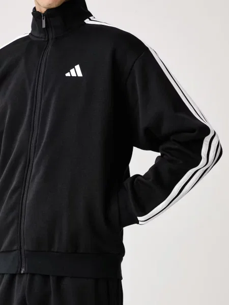 Adidas komplet dresowy z bawełną Three Stripes czarny