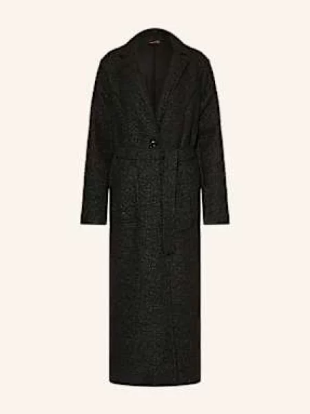 Miss Goodlife Płaszcz Bouclé schwarz czarny