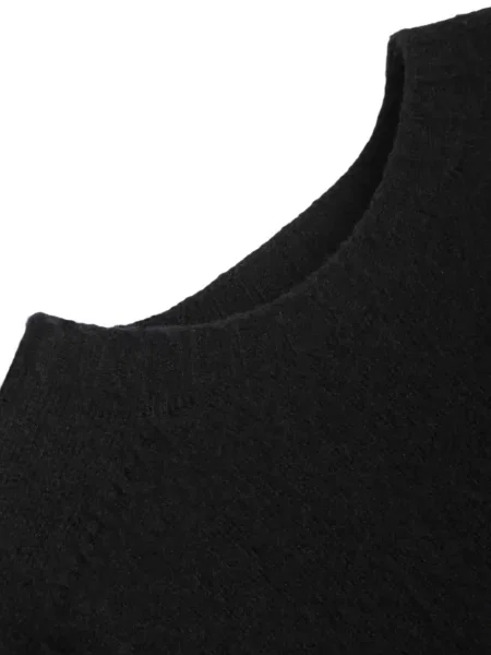 Pulover Ymc cu decolteu rotund negru