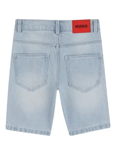 Dětské džínové šortky Hugo modré