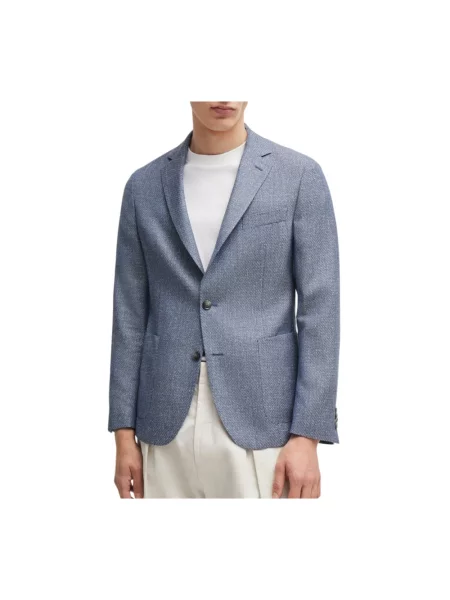 Marynarka Boss wełniana niebieska