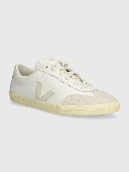Veja sneakers din piele Volley alb