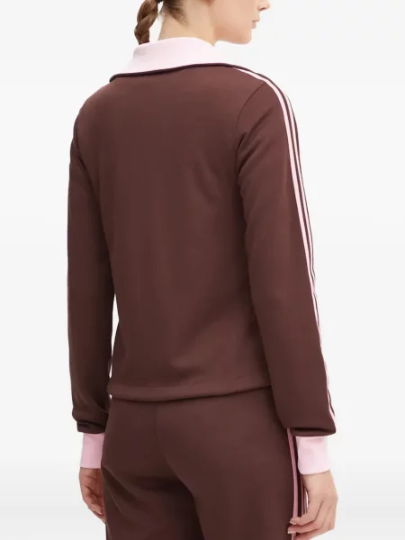 Polo Adidas cu dungi cu imagine negru