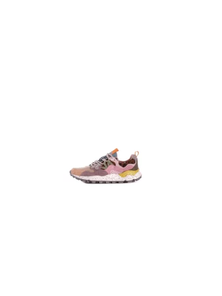 Sneakersy Flower Mountain zamszowe w kwiatki brązowe