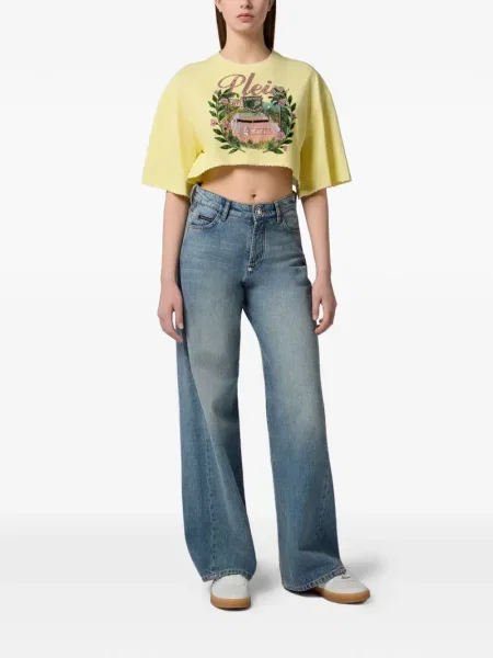 Decupat top Philipp Plein galben