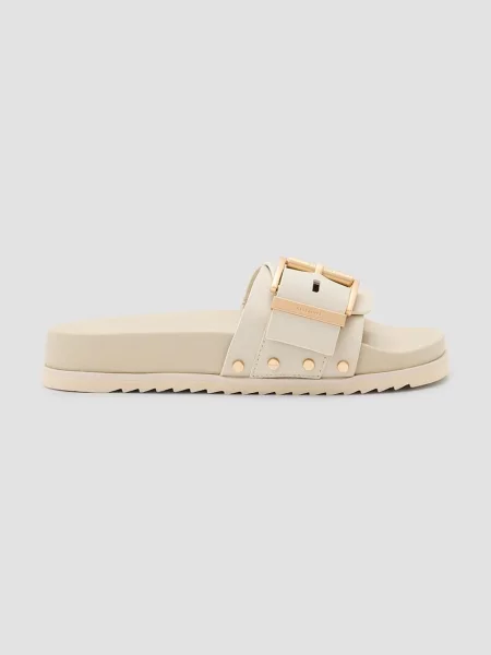 Чехли AllSaints Ellie Stud Slider бежово
