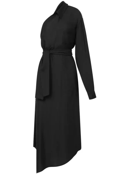 Rochie maxi Moschino cu un umăr gol de costum negru