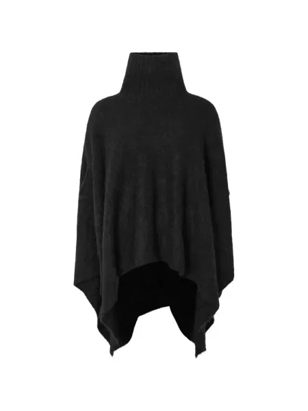 Poncho Rabens Saloner tricotate negru