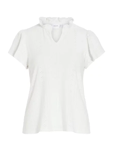 VILA Bluză VIPOINTA' alb