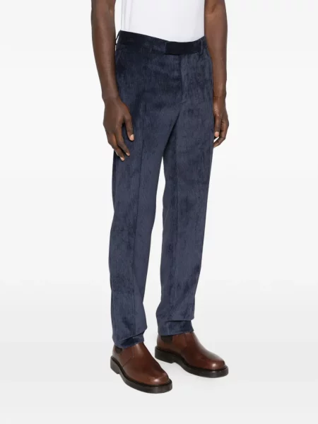 Manšestrové kalhoty Karl Lagerfeld modré