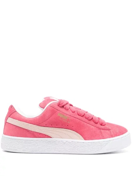 Sneakerși Puma Suede din piele de căprioară roz